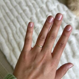 14k Gold Simple Wedding Band